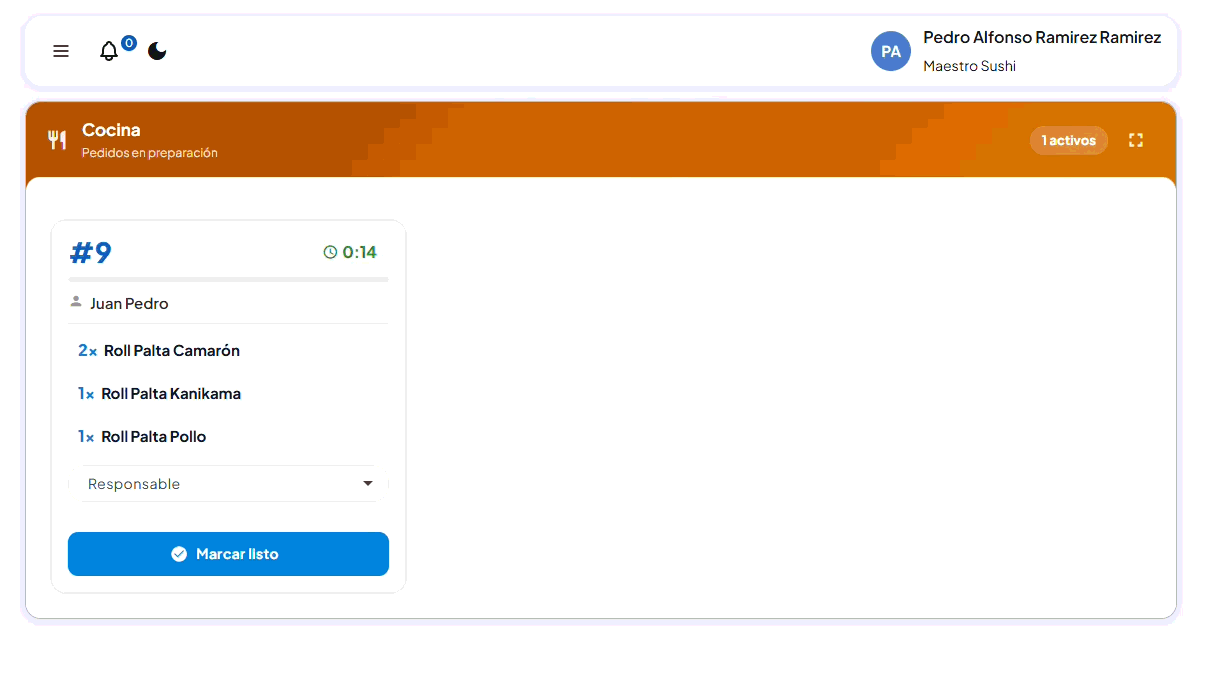 Asignación de reparto en tiempo real
